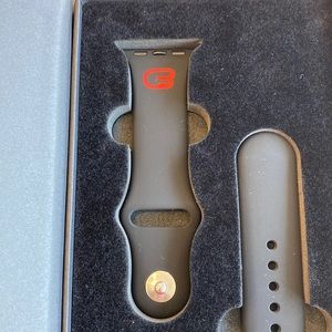CycleBar Apple Watch Sport Band - Black Silicone - NWT